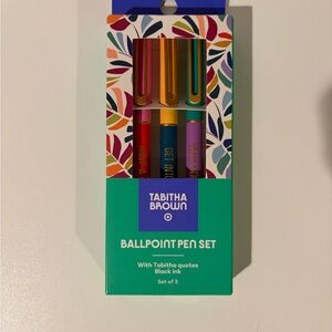 Tabitha Brown Ballpoint Pen Set - Vibrant Colors